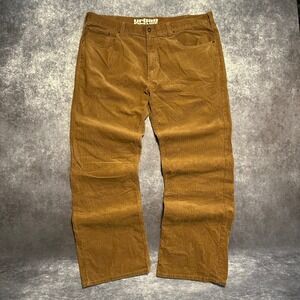 Y2K Baggy Tan Corduroy Pants Men's 38 x 32 Urban Pipeline